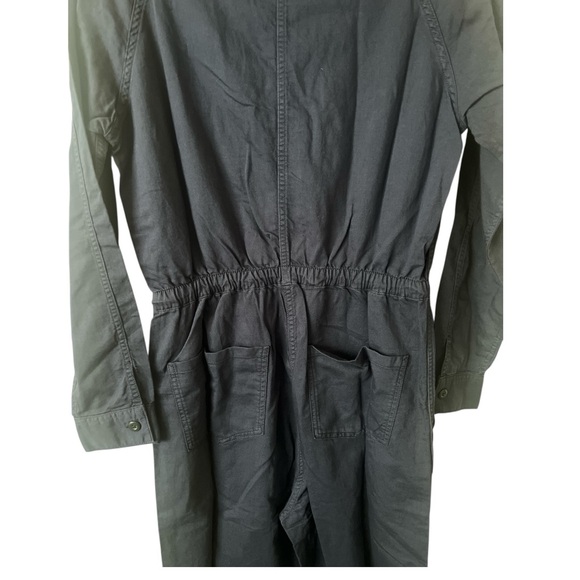 NWT Outerknown Navy Blue Station Cinched Jumpsuit Cotton Linen Size XS Reg. $198 - Picture 12 of 12